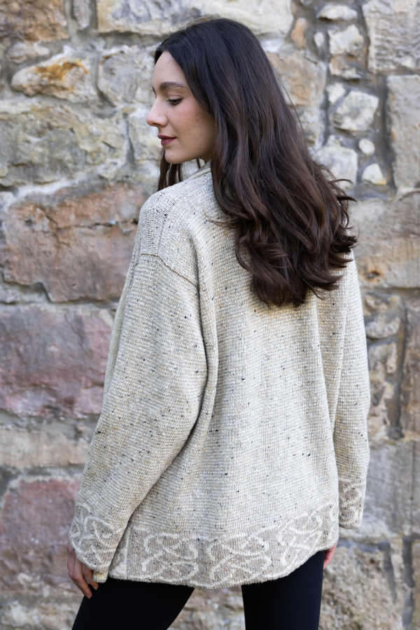 Skye Jacket in Oat Merino Wool | Scottish Creations