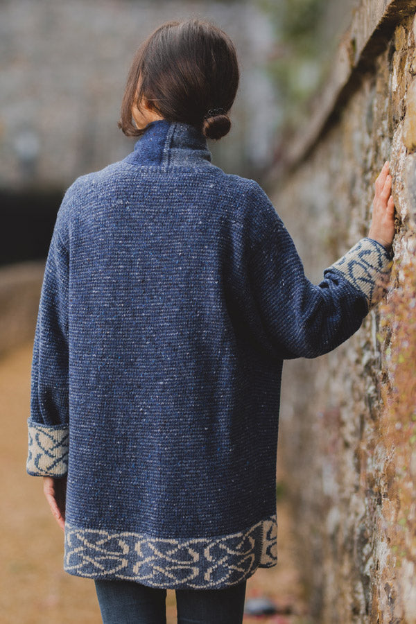 Skye Jacket in Royal Blue Merino Wool | Scottish Creations