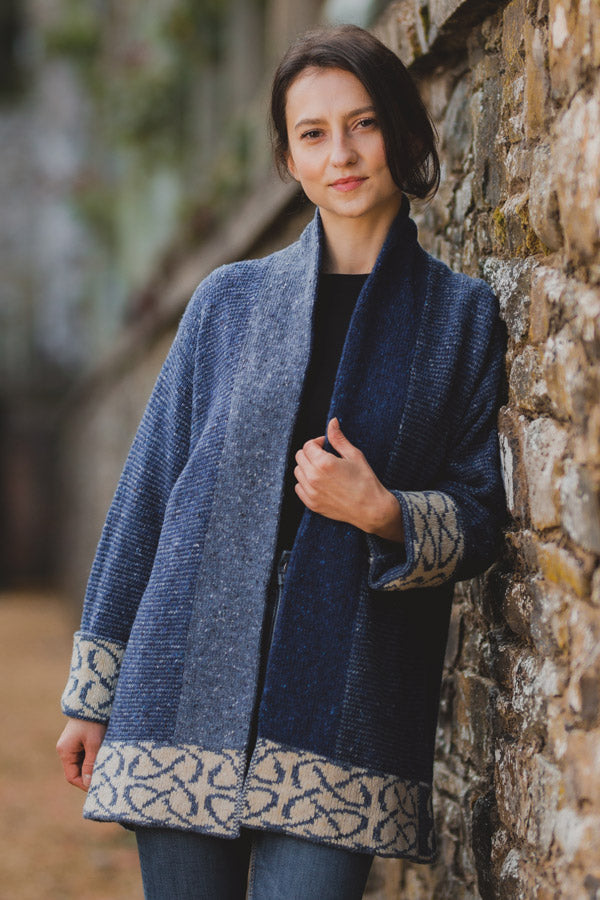 Skye Jacket in Royal Blue Merino Wool | Scottish Creations