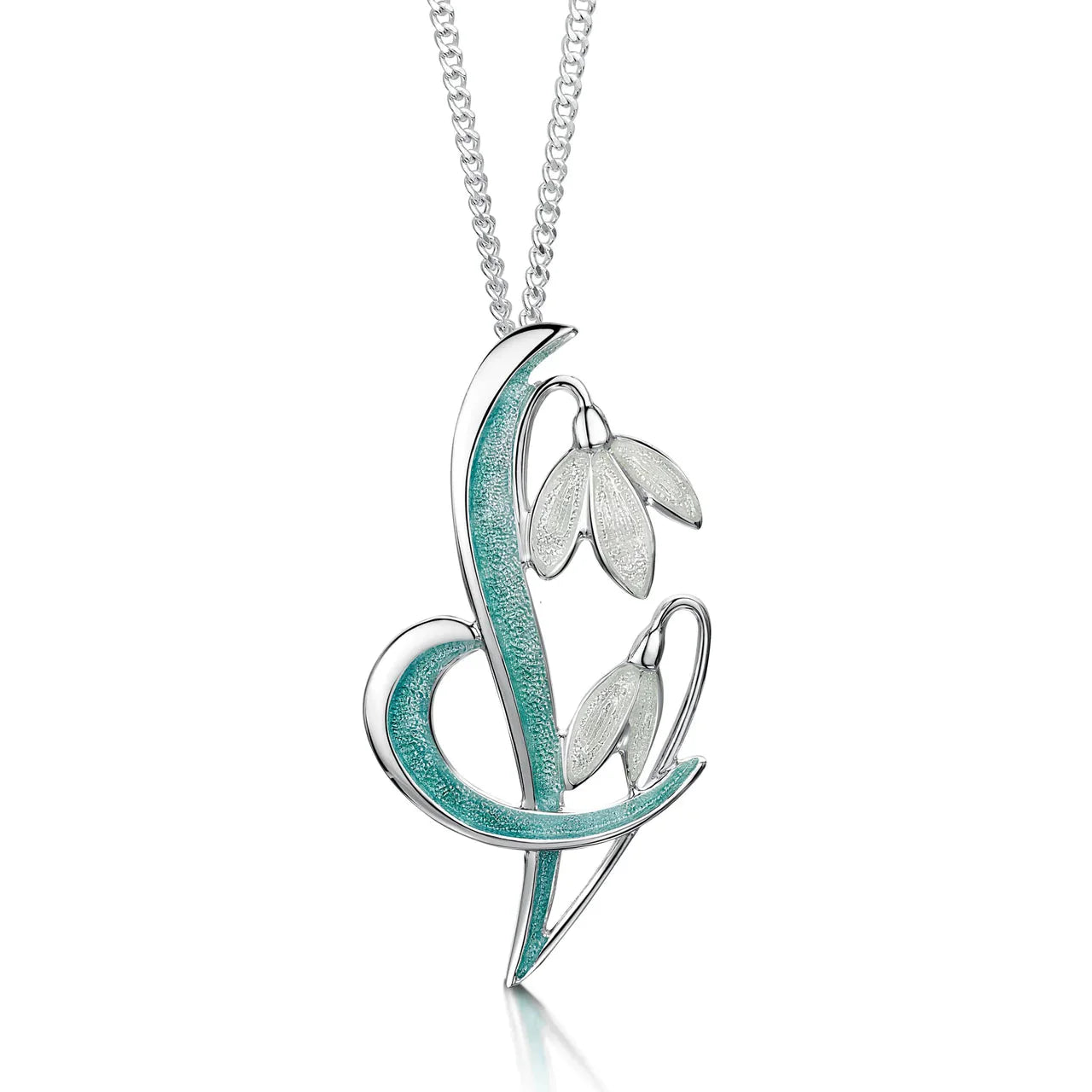 Snowdrop Sterling Silver Necklace | Scottish Creations