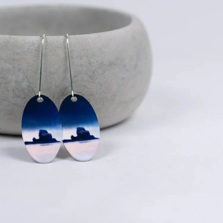 Talisker Aluminum & Silver Earrings | Scottish Creations