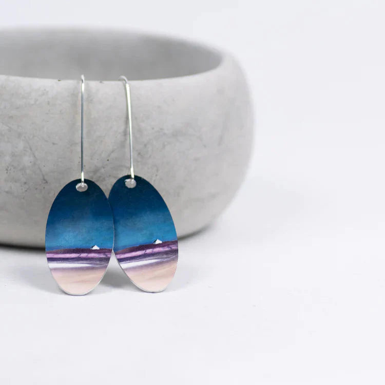 Uist Aluminum & Silver Earrings | Scottish Creations