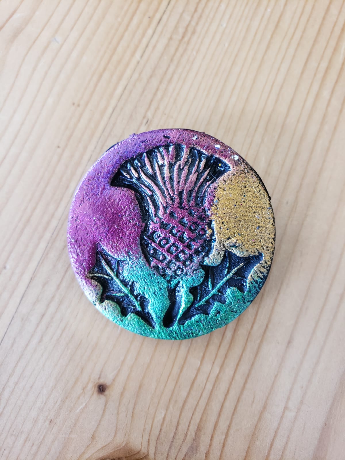 Wee Thistle Pin Brooch | Skaramanda | Scottish Creations