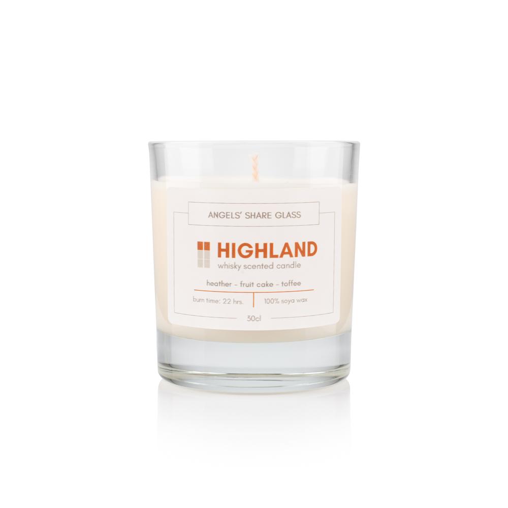 Whisky Scented Candle | Angels Share Glass | Scottish Creations